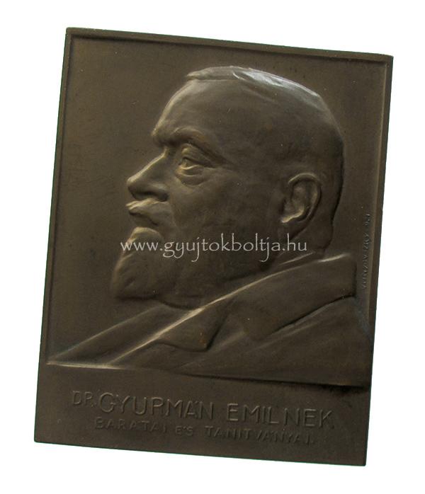 Visnyovszky Lajos: dr. Gyurm�n Emil /1921/ belgy�gy�sz